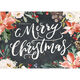 Poinsettias and Roses Folded Holiday Cards Image 4 of 4
